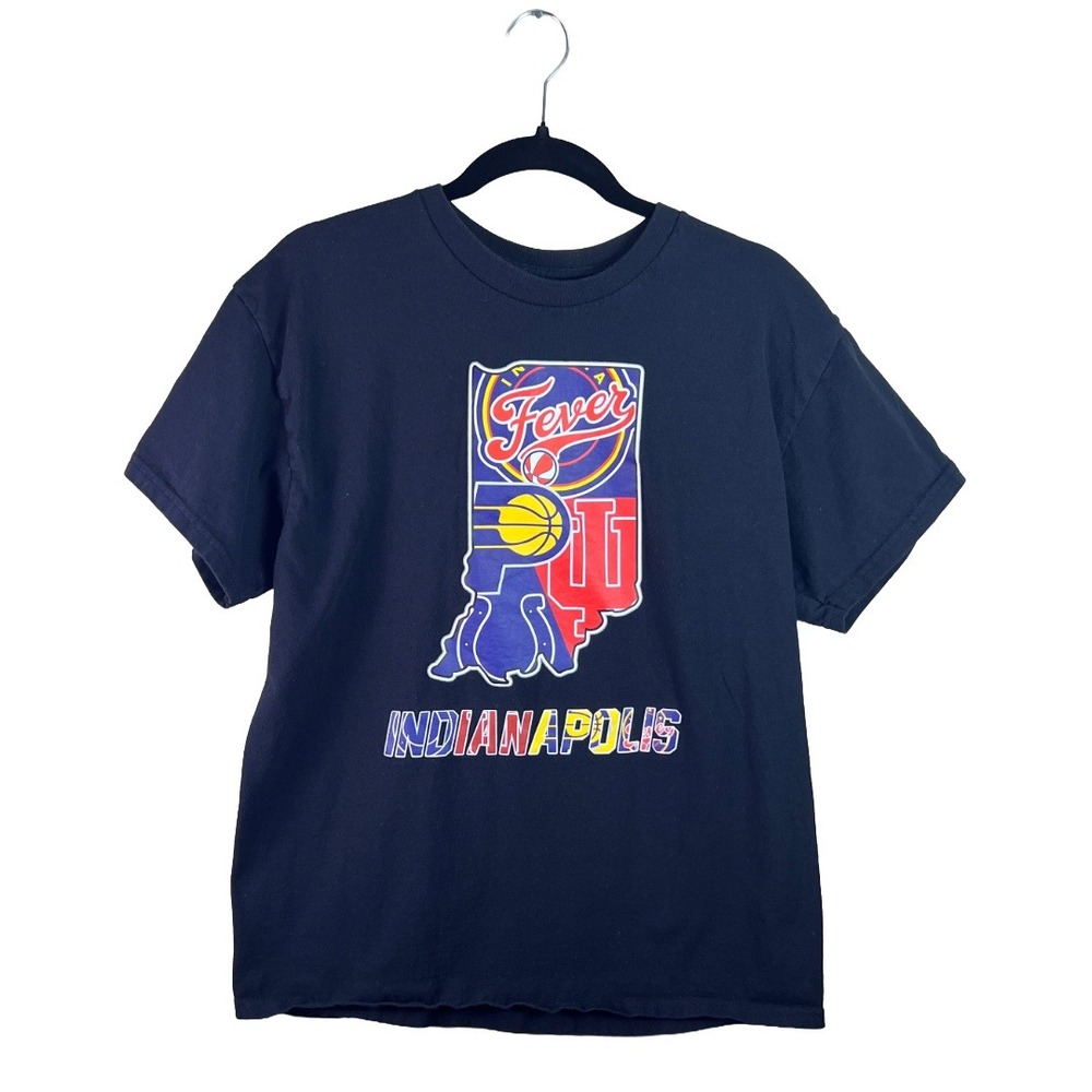 Indianapolis Sports Graphic T Shirt Mens L Black Streetwear